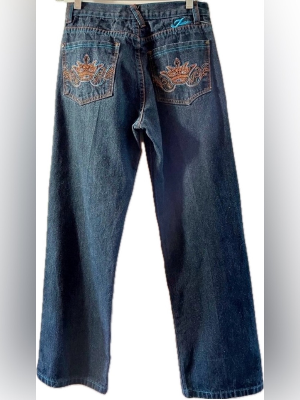 Vintage Jinzu Y2K Boy's 16 Streetwear High Rise Embroidered Skaters Jeans GUC